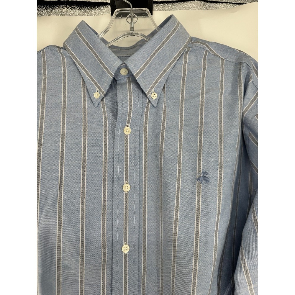 Brooks Brothers Original Polo Shirt XL Tall XLT Striped Long Sleeve Button Down - Picture 7 of 8